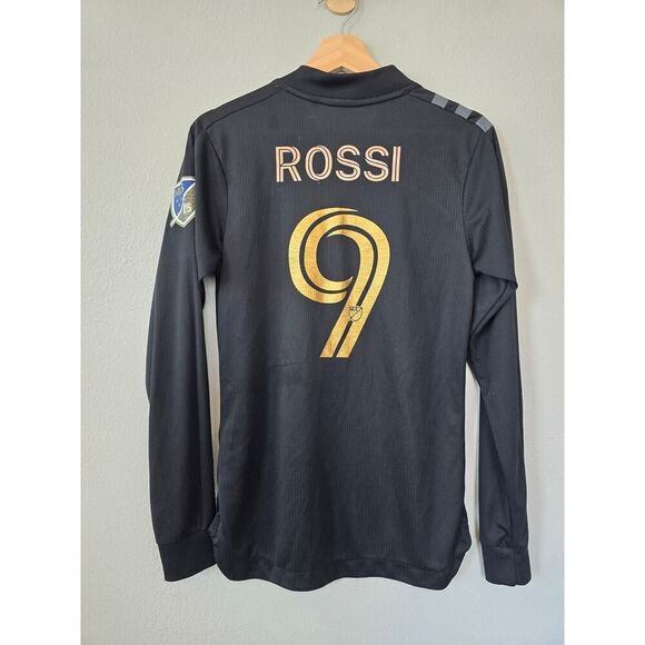LAFC 2020 Adidas Player Issue Rossi #9 MLS 25th Anniversary Long Sleeve Jersey S - Picture 7 of 11
